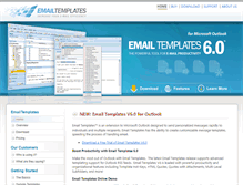 Tablet Screenshot of emailtemplates.com
